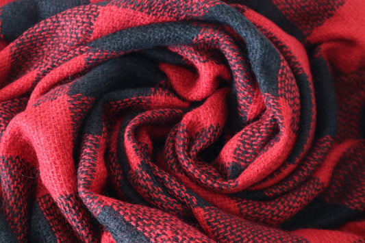 Oversized Scarf - Poinsettia