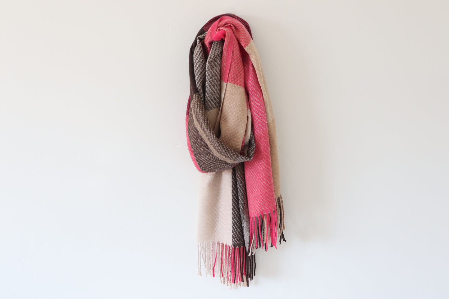 Tassel Scarf - Cherry