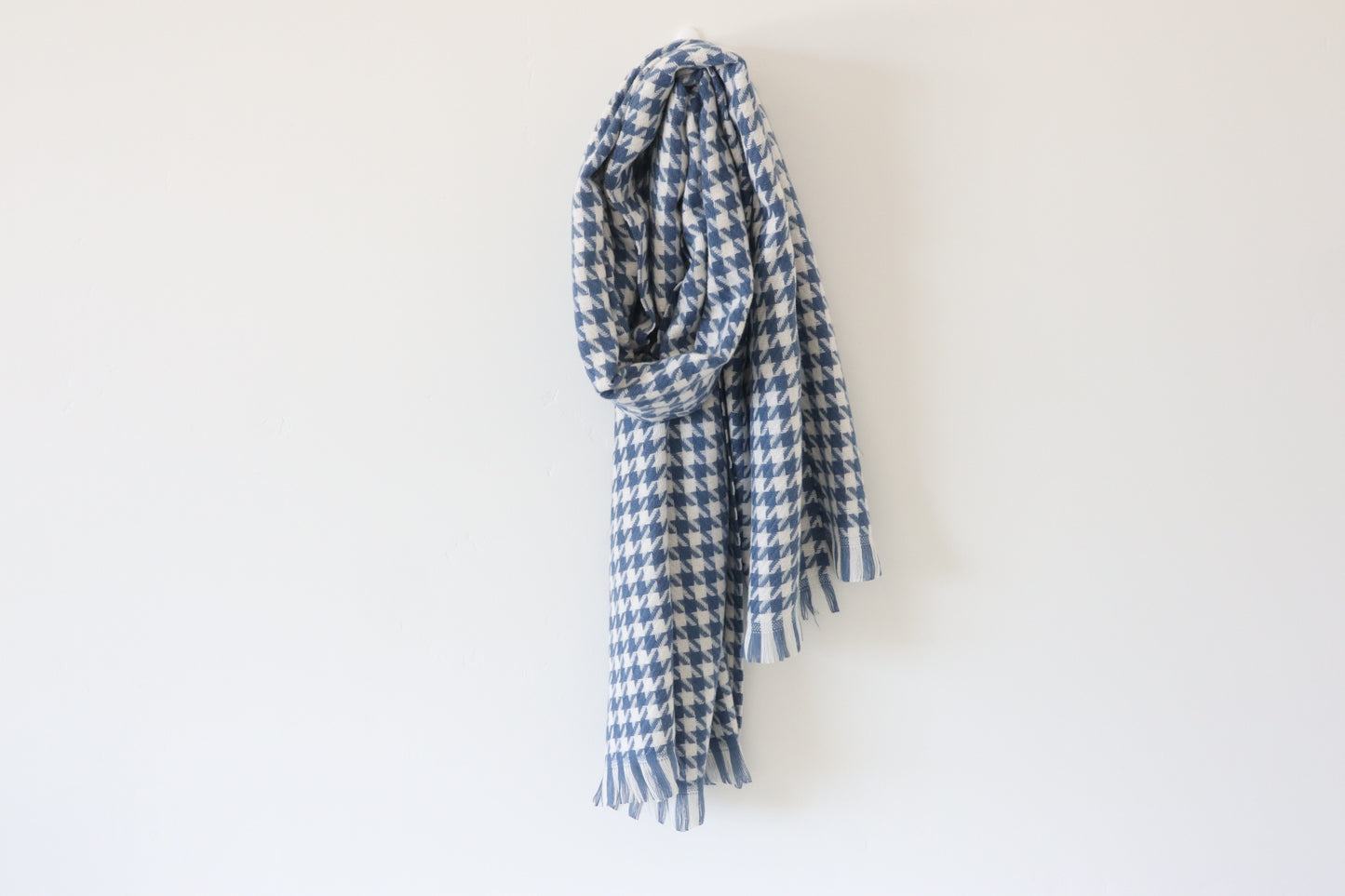 Houndstooth Scarf - Bright Navy